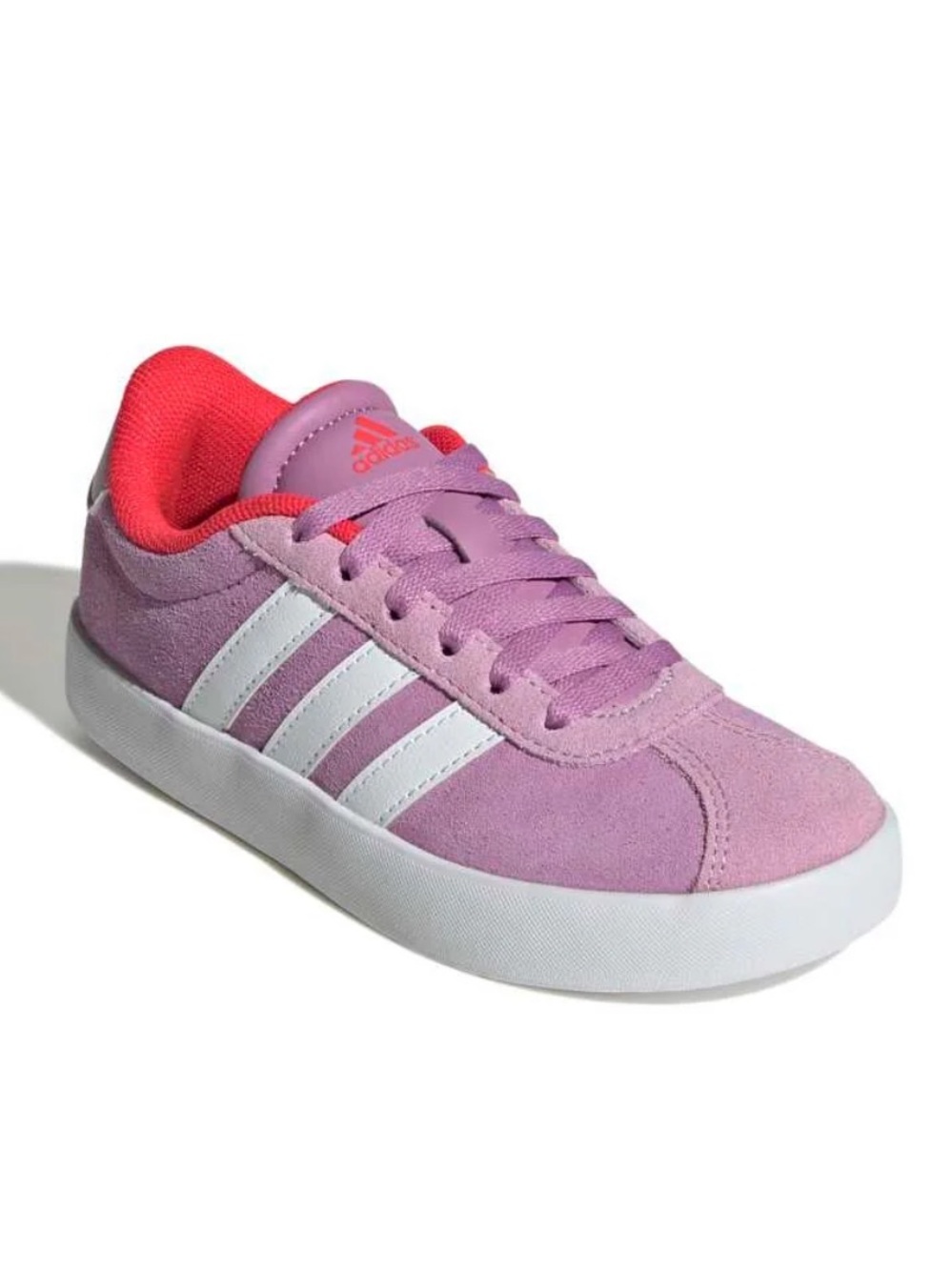 adidas Kids Purple and Coral “VL COURT 3.0 Sneakers”